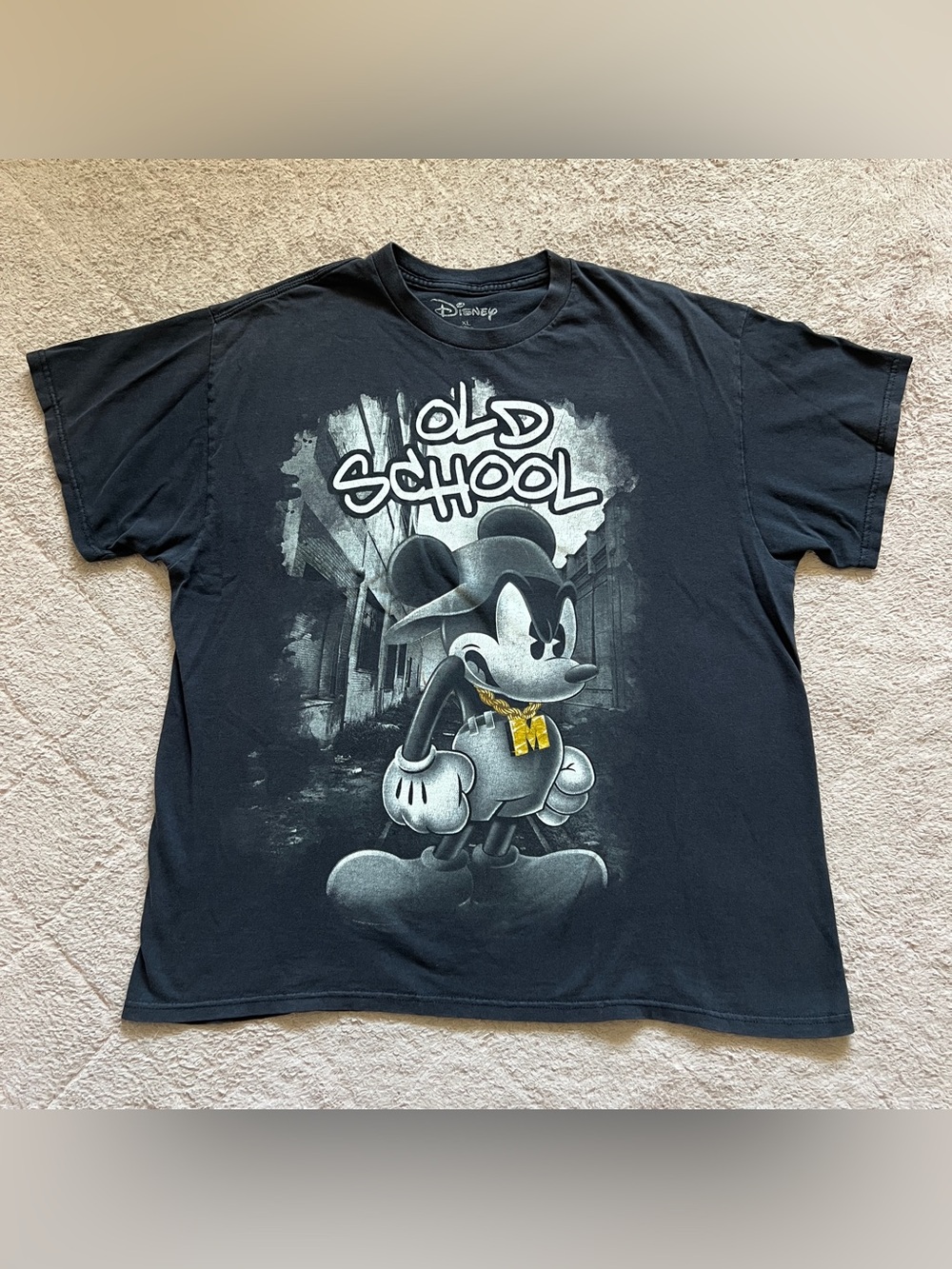 Disney Old School Mickey Mouse Graphic T-Shirt Cotton Disney Parks Unisex Sz XL‎